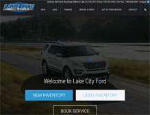 Tablet Screenshot of lakecityford.ca